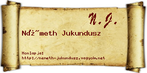 Németh Jukundusz névjegykártya